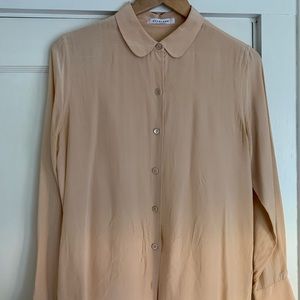 Everlane pale pink blouse size M